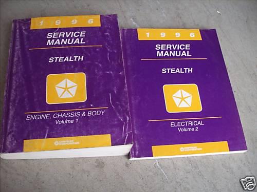 1996 dodge stealth service repair shop manual set oem
