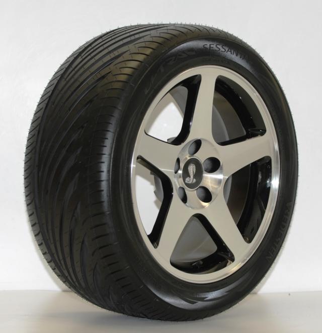 Afs 03 black cobra 17 x 9/10.5 wheels and tires fits 94-04 mustang rim 315/35-17