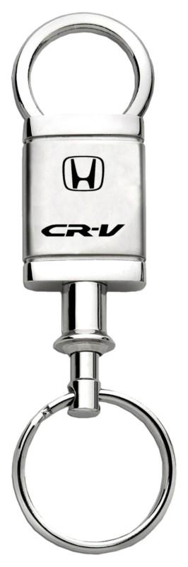 Honda crv satin-chrome valet keychain / key fob engraved in usa genuine