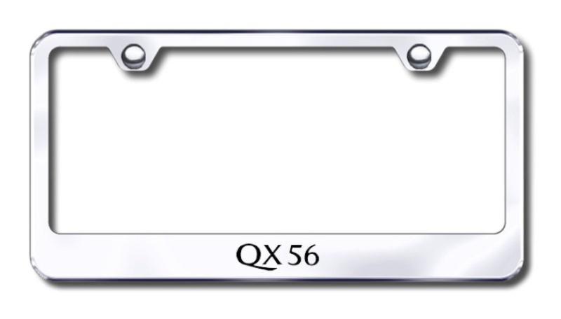 Infiniti qx56  engraved chrome license plate frame made in usa genuine