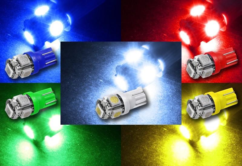 100x white led t10 5smd license plate lights bulb map dome trunk 921 912 168 192
