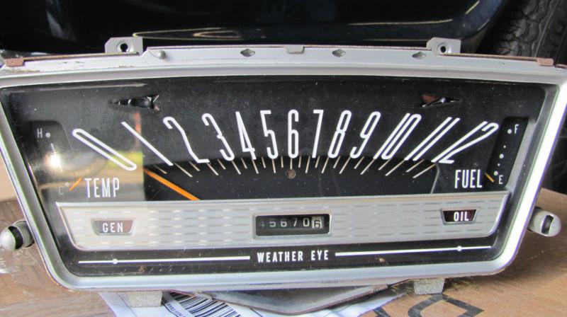 Amc rambler 660 classic speedometer instrument cluster oem 1963 63 vintage dash