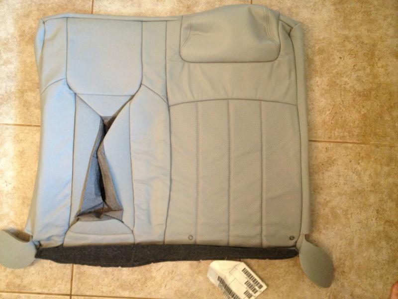 2004-06 lincoln ls factory original rear leather seat cover (gray leather)