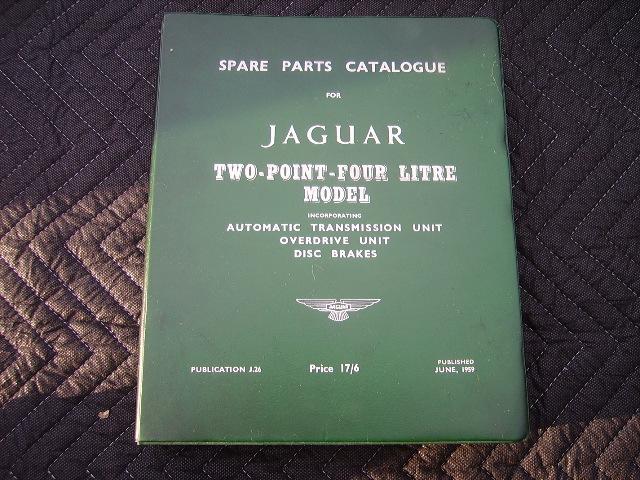 Jaguar xk 120 140 150 2.4 liter official original vinyl bound manual 