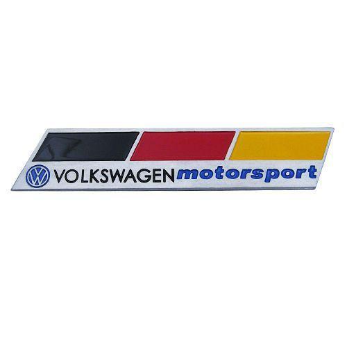 Volkswagen vw motorsport alloy aluminum badge emblem metal golf