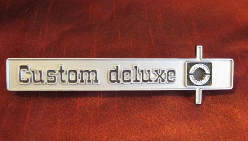 1975-1980 chevrolet custom deluxe dashboard emblem