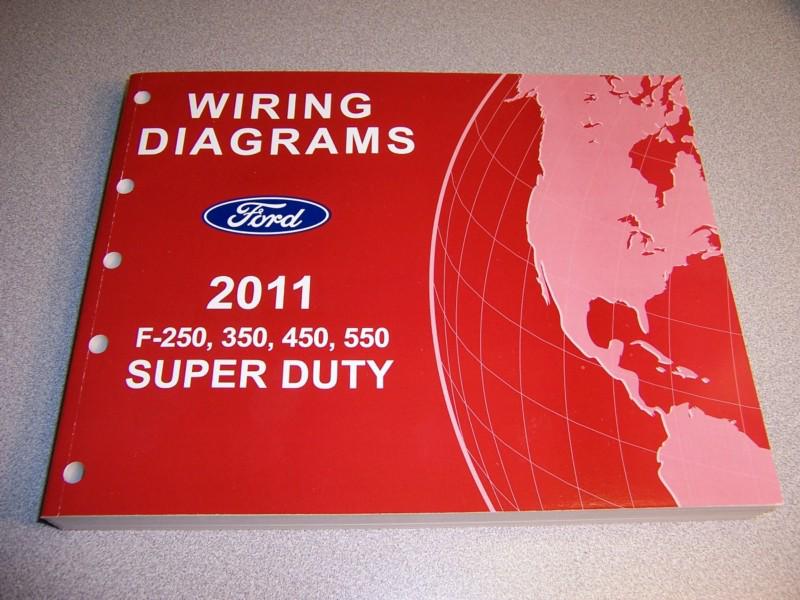 *new*2011 ford f-250-550 super duty factory truck wiring diagram repair manual