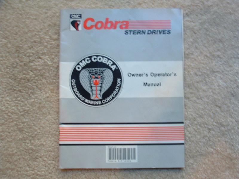 Omc cobra (original) 4.3 ltr. operators manual