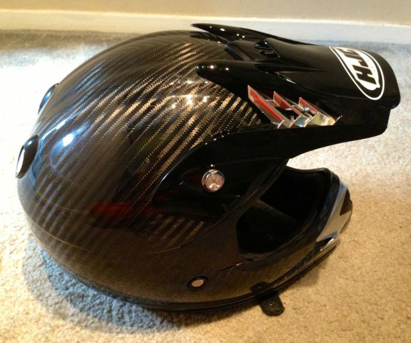 Hjc ac-x3 carbon titan motocross motorcycle bmx helmet size s new