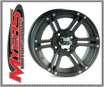 Yamaha grizzly 450  itp ss212 black wheels 12" ymf450 atv all 4