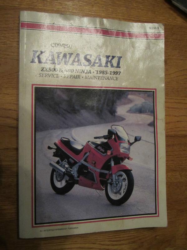 Kawasaki zx500 & zx600 ninja 1985 - 1997 clymer repair service manual
