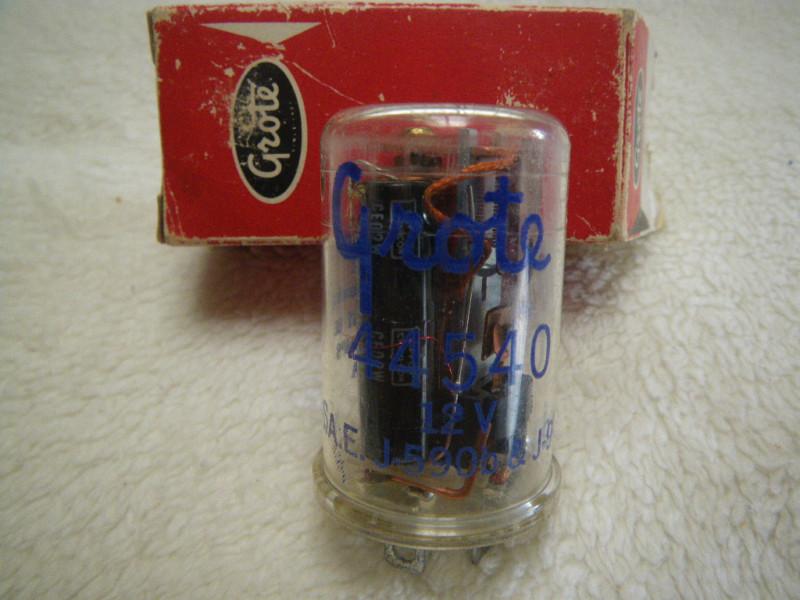 True vintage see through grote 44540 turn signal flasher-nos for your classic 