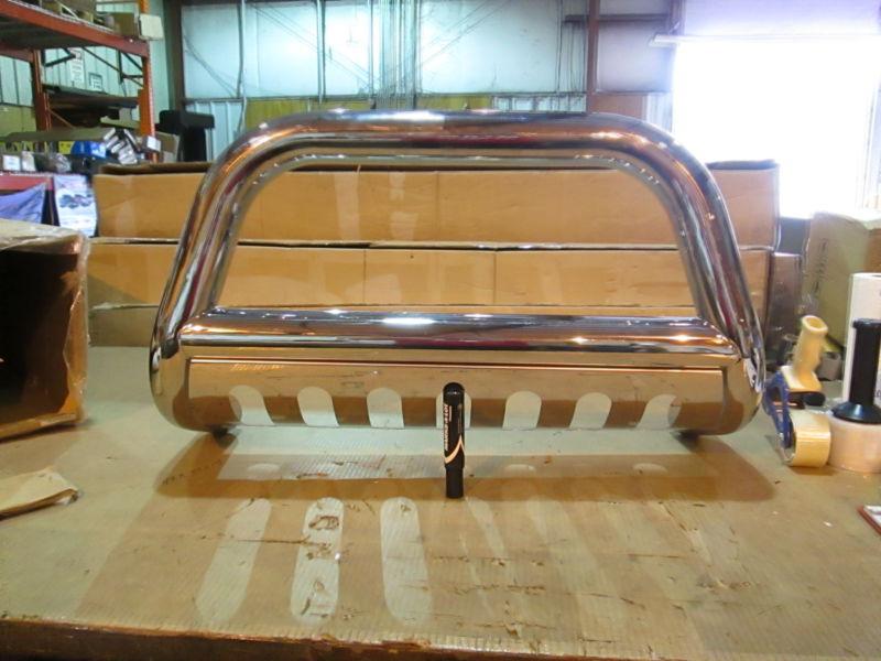 Damaged deeply discounted stainless steel bull bar front guard