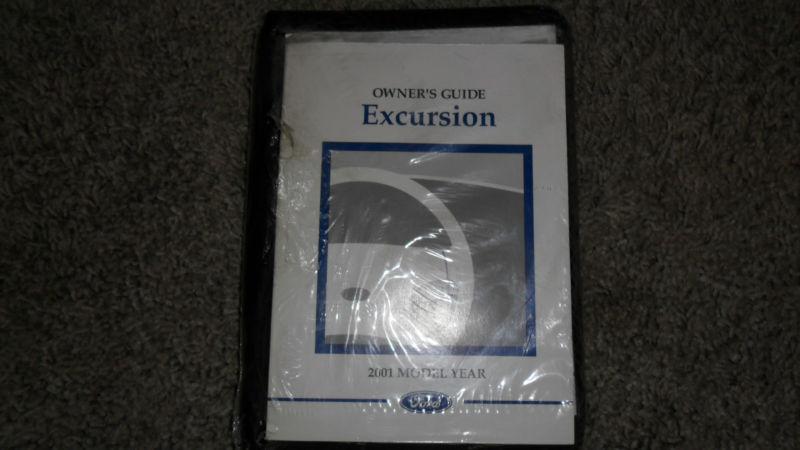 2001 ford excursion owners guide package & case  