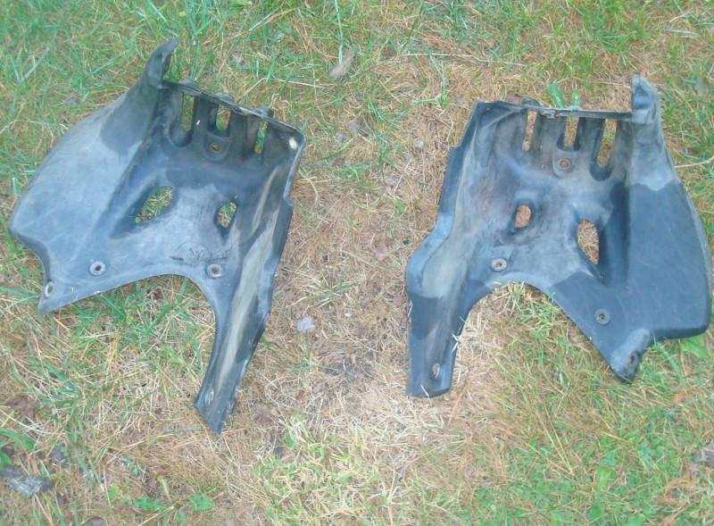 2004 ltz250 ltz 250 left right heel guards plastic fairing suzuki quad atv 