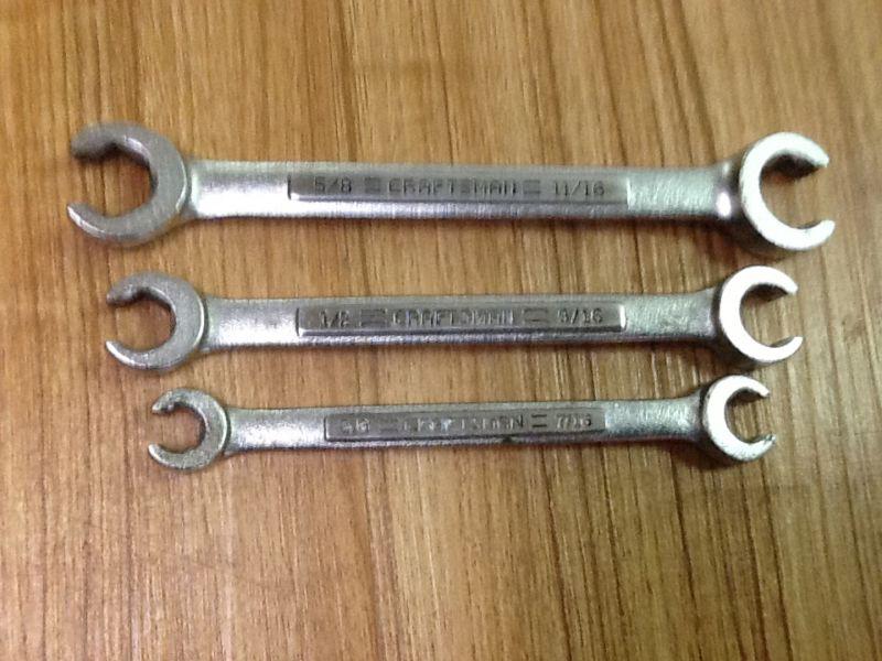 Craftsman  wrenches flare nut-sae set of 3