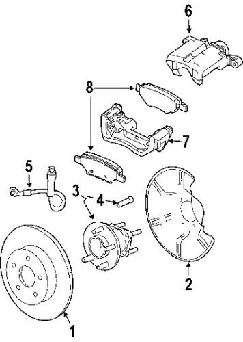 Pontiac 22720700 genuine oem factory original caliper