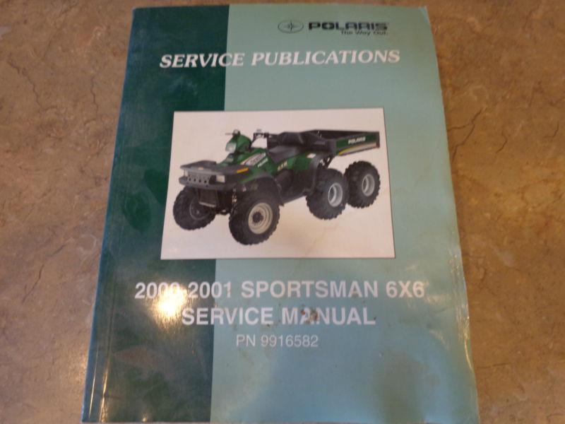 2000-2001 polaris sportsman 6x6 service manual pn 9916582  **nb2040**