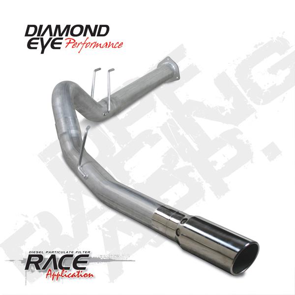 Diamond eye exhaust- 11 ford 4" alum-d.p.f. back single