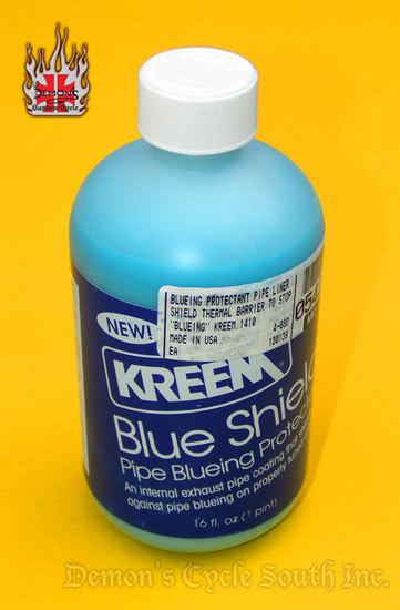 Kreem motorcycle exhaust pipe blueing coating blue protection shield
