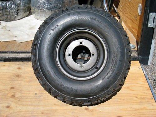 Kawasaki mule wheels - 4 tires, 4 rims - black/dark gray