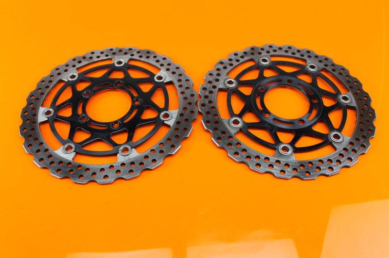 06 - 11 kawasaki zx14 zx14r  front brake rotors oem pair of discs stock