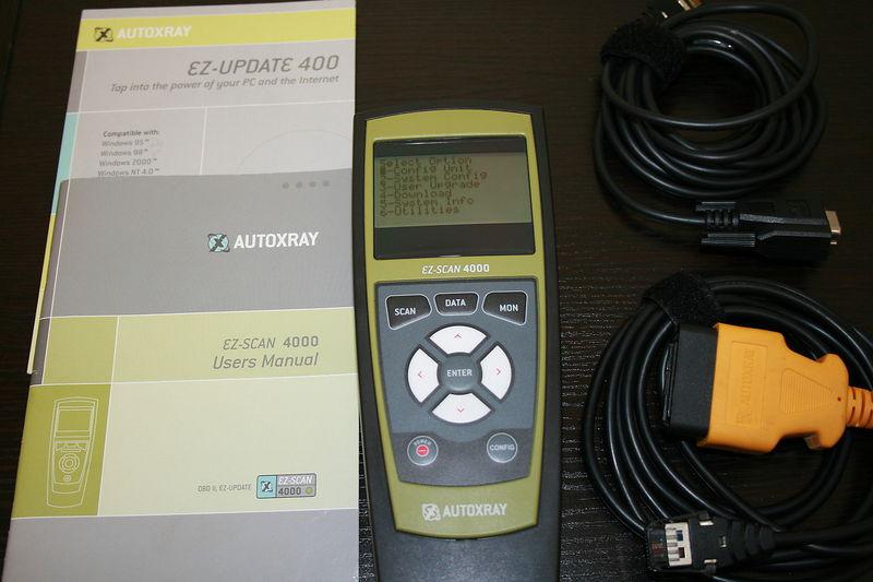 Autoxray ez-scan 4000 obd ii scanner obdii and interface cables included