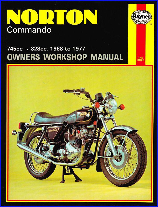 Norton 750 850 commando roadster etc. haynes workshop manual '68-77 pn# tbs-1851