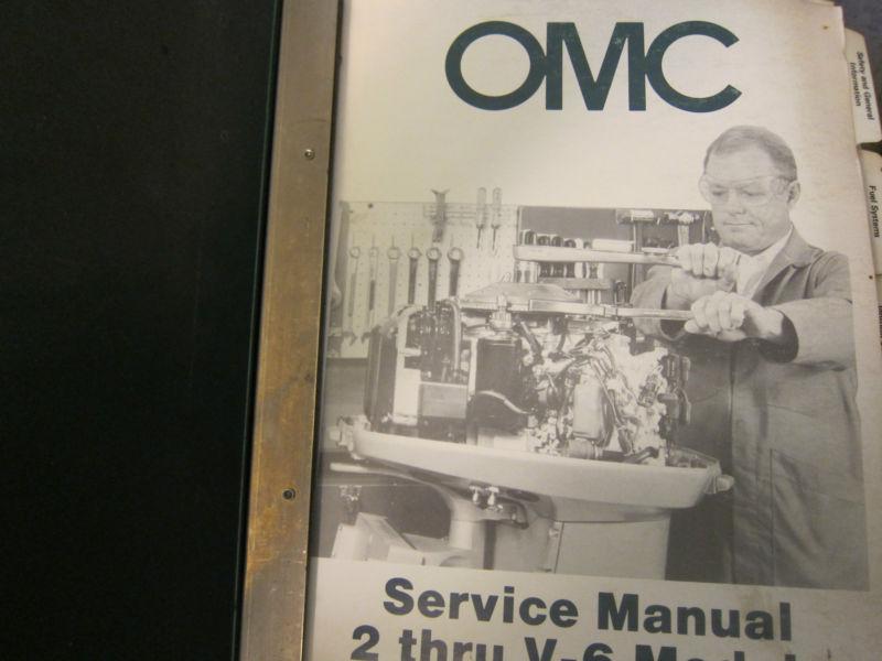 1984 omc evinrude johnson outboard service shop manual 2 thru v6 15 9.9 150 185