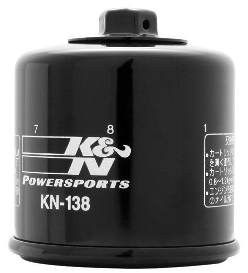 K&n kn-138 oil filter black fits suzuki ltf400f eiger 4x4 camo 2005-2007