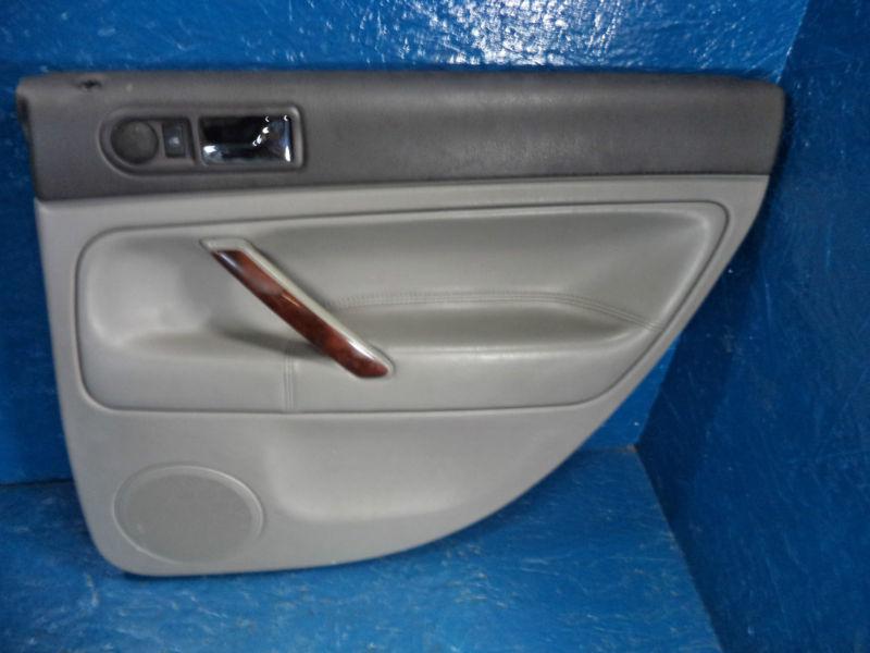 2001-05 volkswagen passat passenger rear interior door panel oem gray wood grain