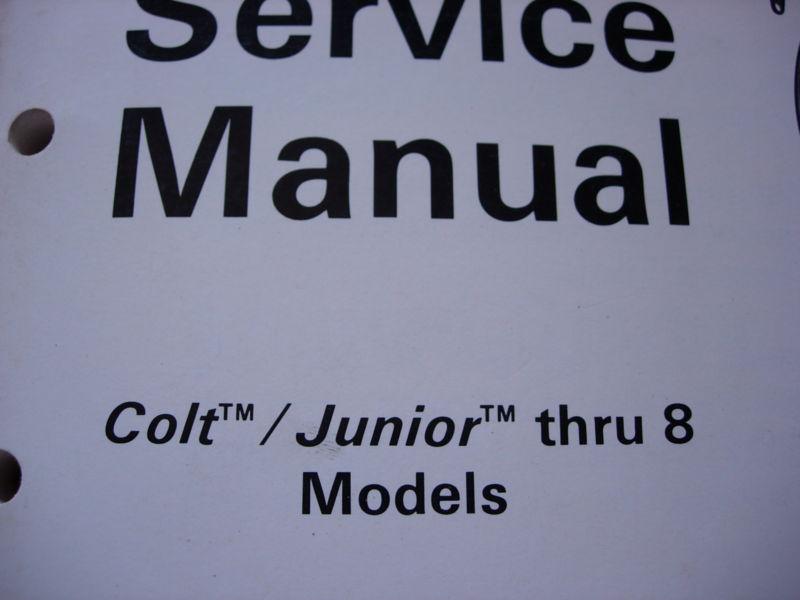 Omc johnson outboard - repair service manual - 1987 - colt thru 8hp - 507614