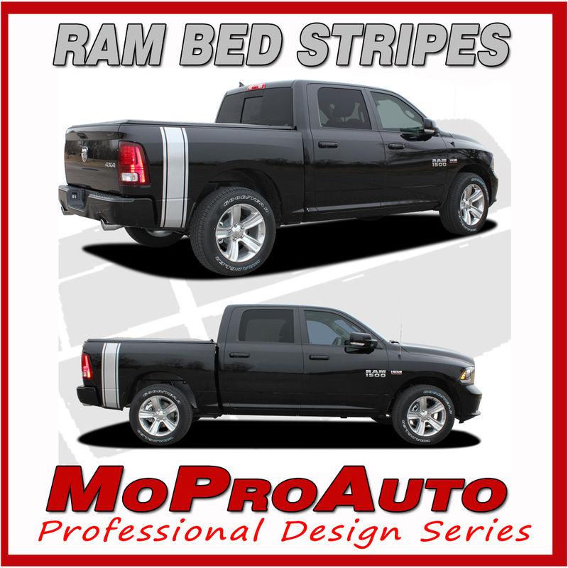 Dodge ram 2010 rumble truck bed panel vinyl graphics decals - 3m pro stripes p26