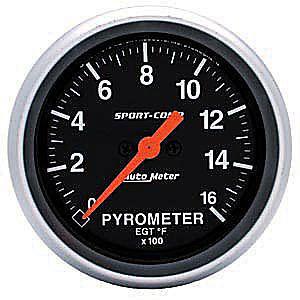 Autometer 3544 2-5/8" sport comp pyrometer gauge kit
