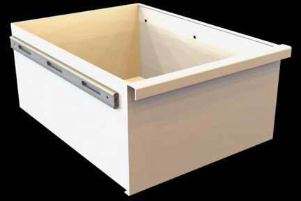 617990 10-inch deep drawer (with glides) for jobox 677990 & 678990 - white