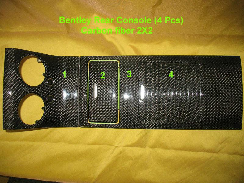 2004-2011 bentley:  gt, gtc rear console carbon fiber (with loweer cost).