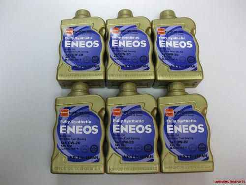 Eneos/nippon oil 0w20 synthetic blend motor oil - 1 case of 6 qts