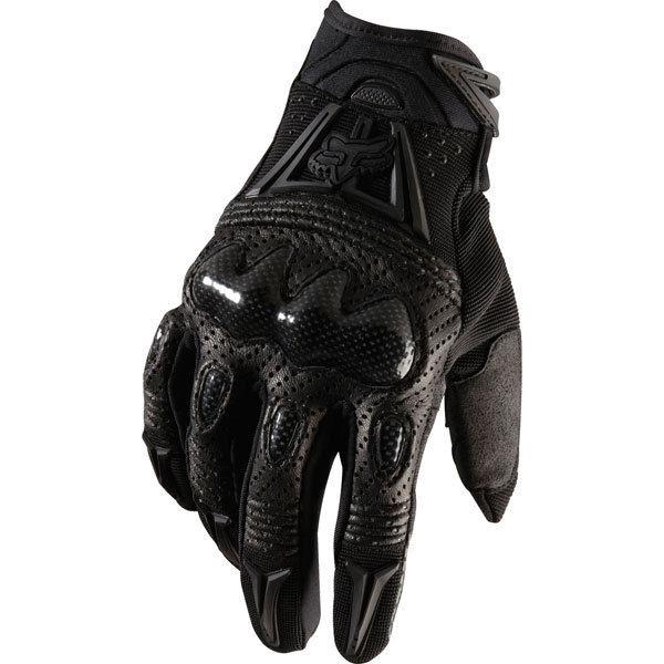 Black/black xxl fox racing bomber gloves 2013 model