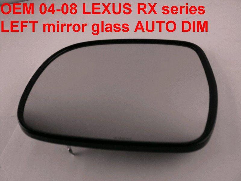 Oem 04-09 lexus rx 330 350 400h auto dim heated mirror glass lh + rh set side