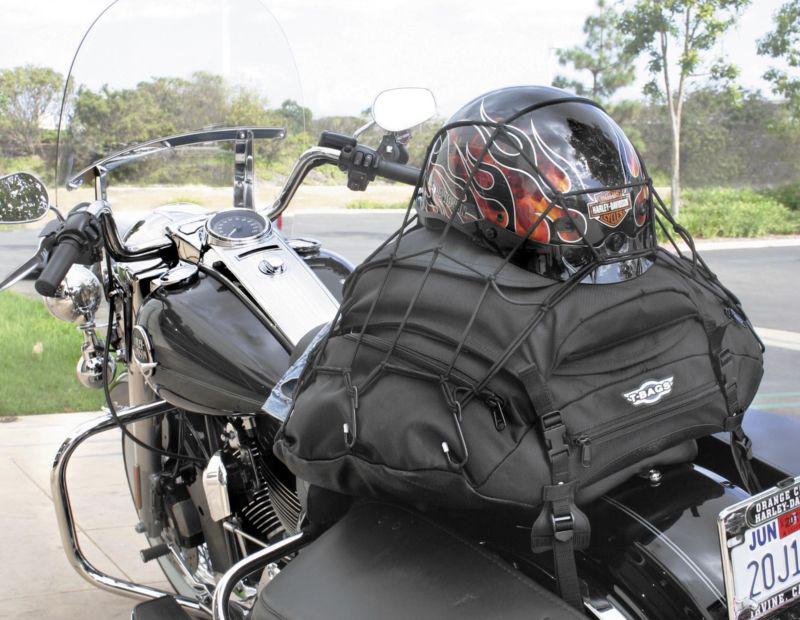 T-bags falcon black sport touring and cruiser or sport motorcycle tail storage