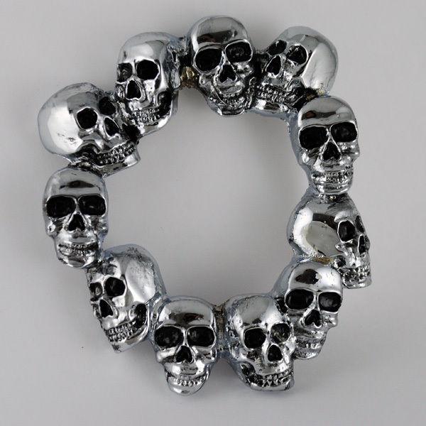 Ring of skulls motorcycle gas cap cover  honda  *** made in america***
