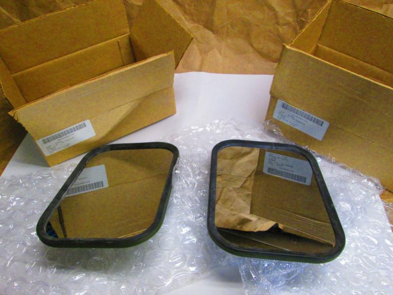 2 new military truck m-800 m135 m35 a2 m54 m39 gm ford rear view square mirror s