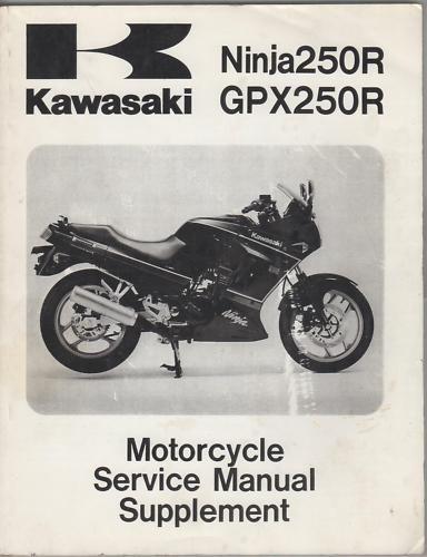 1988-97 kawasaki motorcycle ninja 250r supplement 