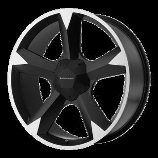 20" x 9" kmc 674 clone black rims & 35x12.50x20 nitto trail grappler wheels tire