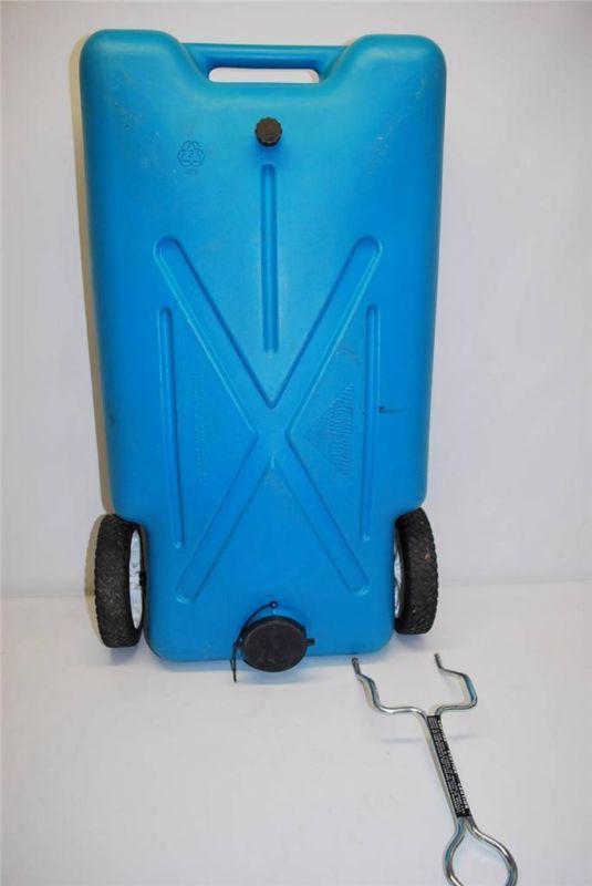 Tote-along rv camper portable holding tank 22 gallon as pictured in used cond.