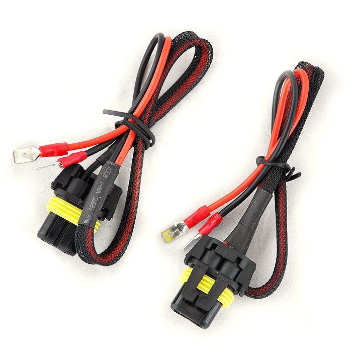 Kay 2 x hid ballast input power cable wire harness plugs