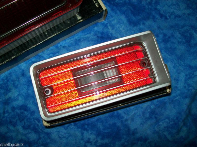 Nos delco guide 1970 chevrolet caprice impala gm rear brake tail light lens  