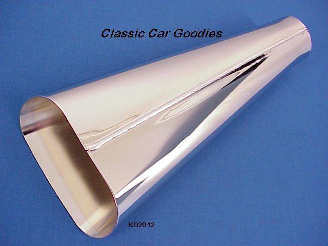 Exhaust tip chrome tapered angle 2" tail pipe street rod hot