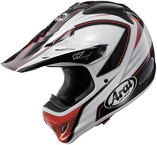 Arai vx-pro 3 graphics motorcycle helmet edge red small