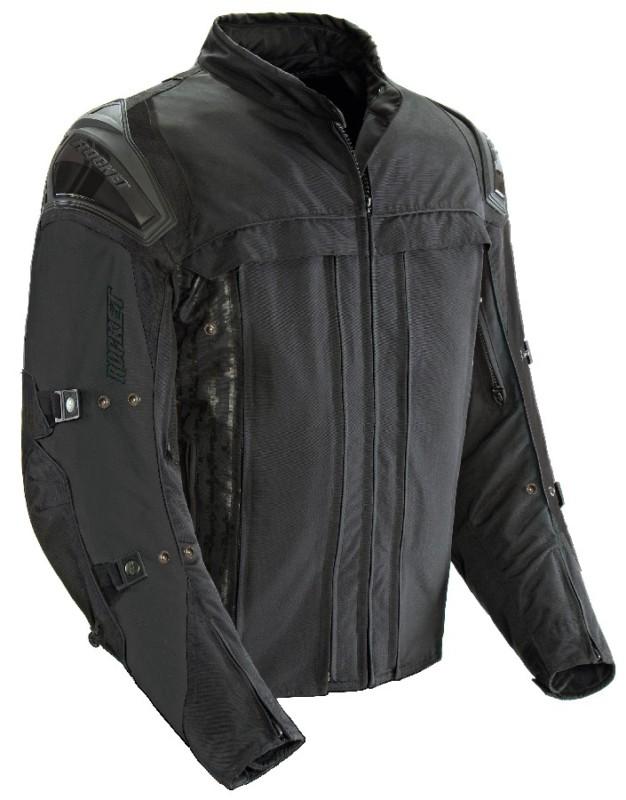 Joe rocket rasp 2.0 black 3xl textile mesh motorcycle jacket xxxl